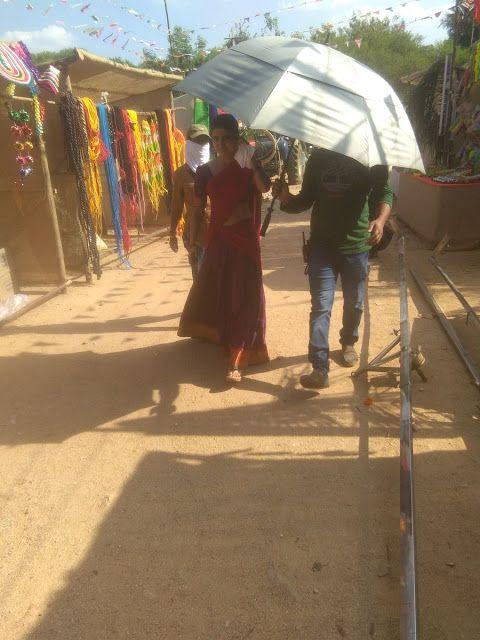 Samantha from the sets of Rangasthalam 1985 Movie