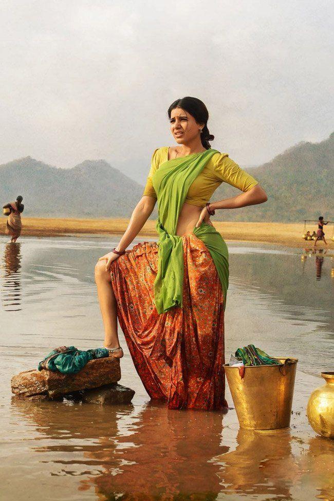 Samantha from the sets of Rangasthalam 1985 Movie