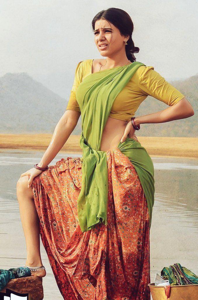 Samantha from the sets of Rangasthalam 1985 Movie