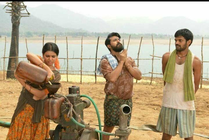 Samantha from the sets of Rangasthalam 1985 Movie