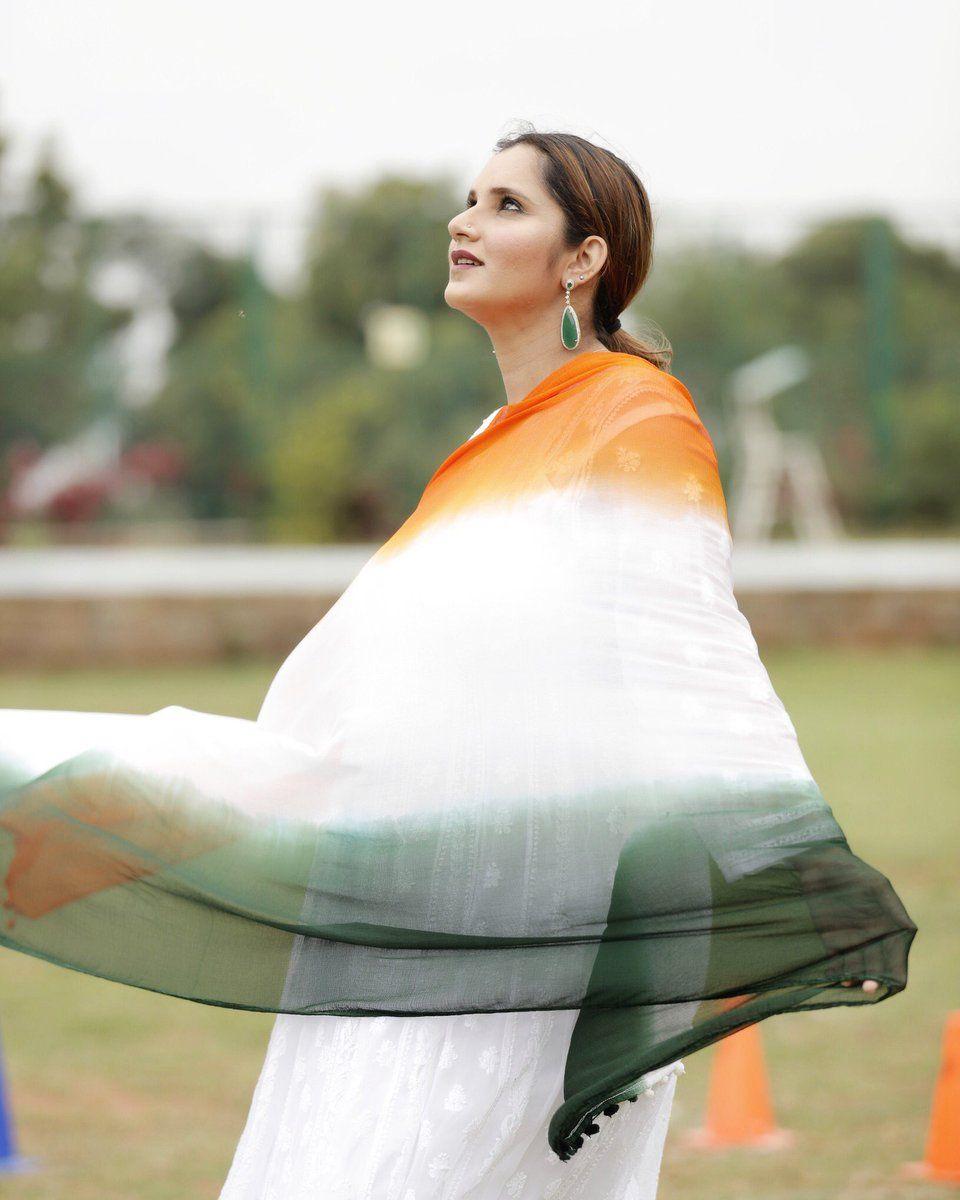 Sania Mirza Celebrates Independence Day Photos