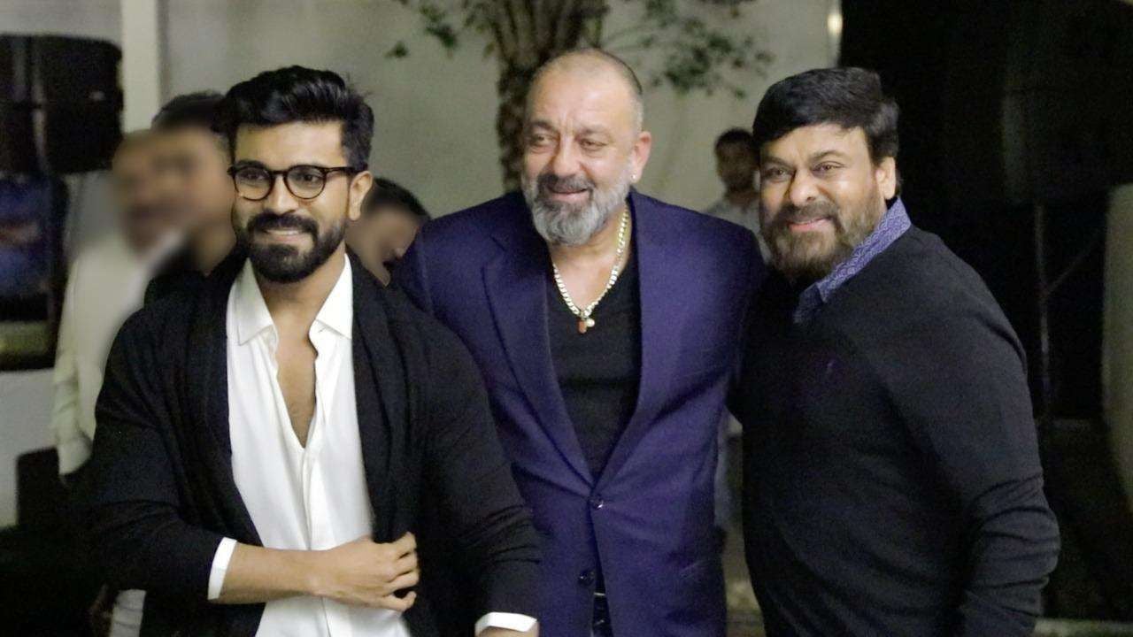 Sanjay Dutt bonds with Ram Charan and Chiranjeevi Photos