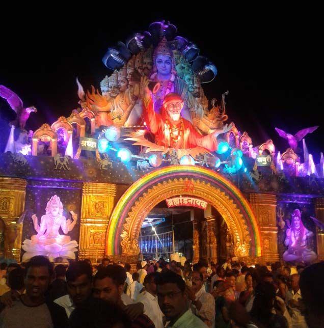 Shirdi Saibaba Temple Decorated for The Commemoration of 100 Years Photos