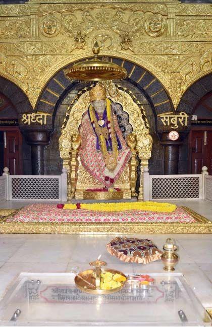 Shirdi Saibaba Temple Decorated for The Commemoration of 100 Years Photos