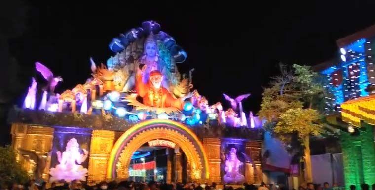 Shirdi Saibaba Temple Decorated for The Commemoration of 100 Years Photos