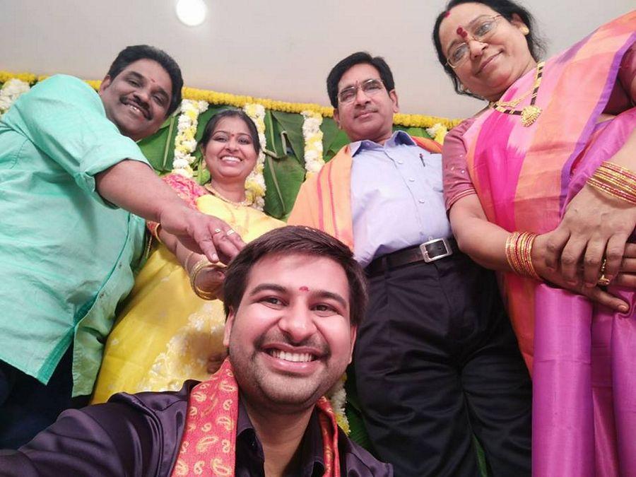 Singer Sri Teja & Valli Gayatri Engagement Photos