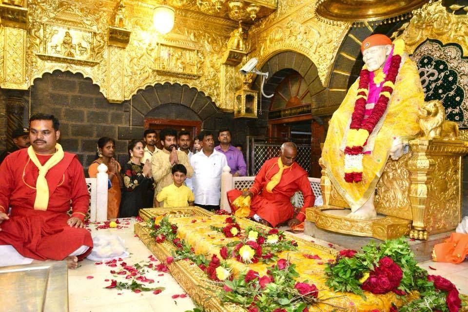 Siva Balaji and his Family at Shiridi Temple Photos