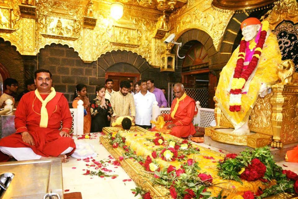 Siva Balaji and his Family at Shiridi Temple Photos