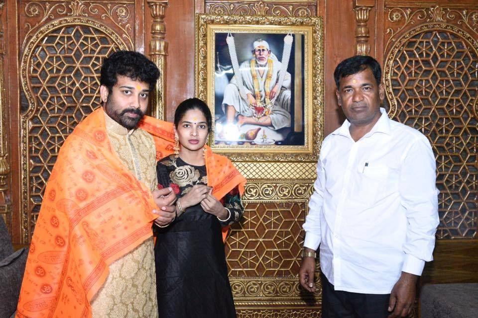 Siva Balaji and his Family at Shiridi Temple Photos