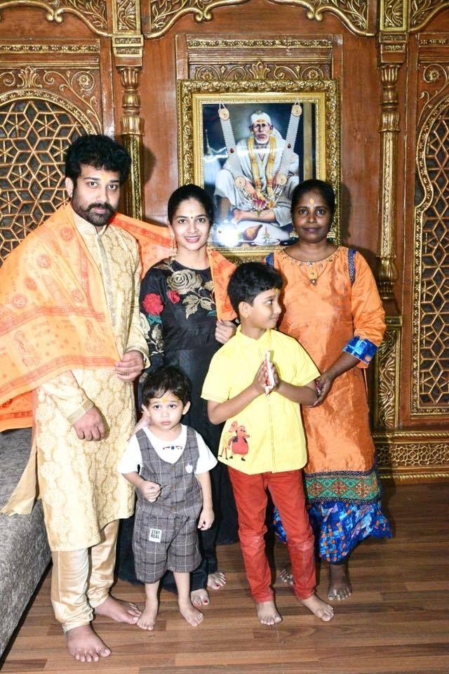 Siva Balaji and his Family at Shiridi Temple Photos