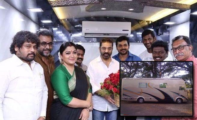 South Indian Celebs Caravan & their Expensive Luxury Cars Photos