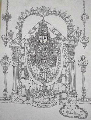 Brahmanandam Sketch,ನಟ ಬ್ರಹ್ಮಾನಂದಂ ಬರೆದ ವೆಂಕಟೇಶ್ವರ ಸ್ವಾಮಿಯ ಈ ಚಿತ್ರಕ್ಕೆ  ಸಿಗುತ್ತಿದೆ ಭಾರಿ ಮೆಚ್ಚುಗೆ! - actor brahmanandams lord venkateswara swamy  sketch goes viral - Vijay Karnataka