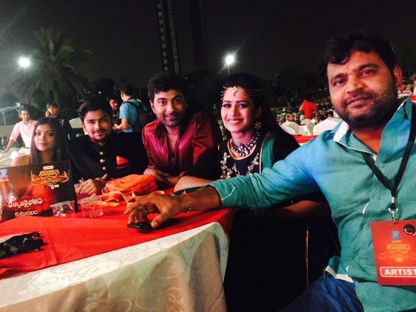 TV Actors in Dubai for Zee Telugu Kutumbam Awards 2017 Photos