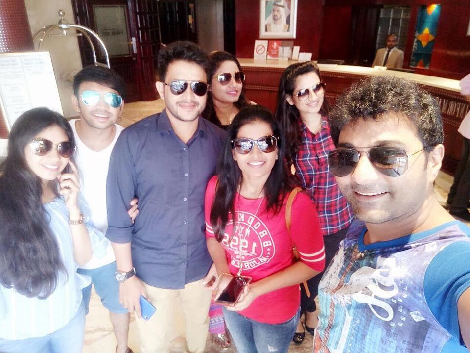 TV Actors in Dubai for Zee Telugu Kutumbam Awards 2017 Photos