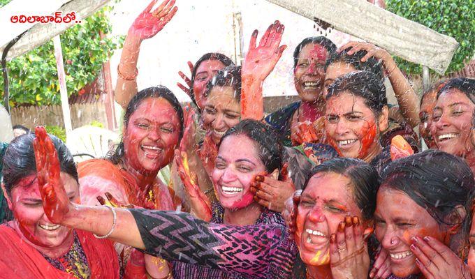 Telangana Holi 2018 Celebrations Photos