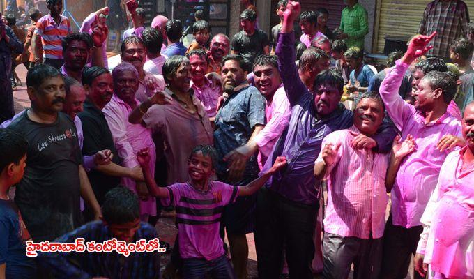 Telangana Holi 2018 Celebrations Photos