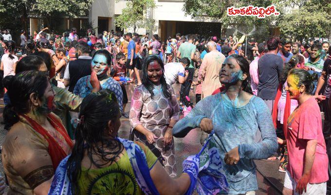 Telangana Holi 2018 Celebrations Photos