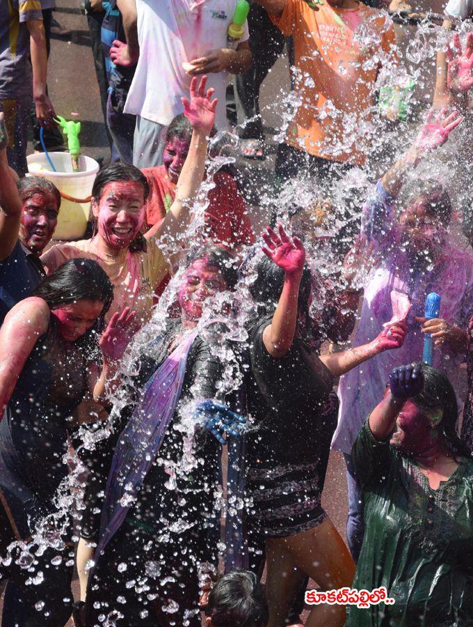 Telangana Holi 2018 Celebrations Photos