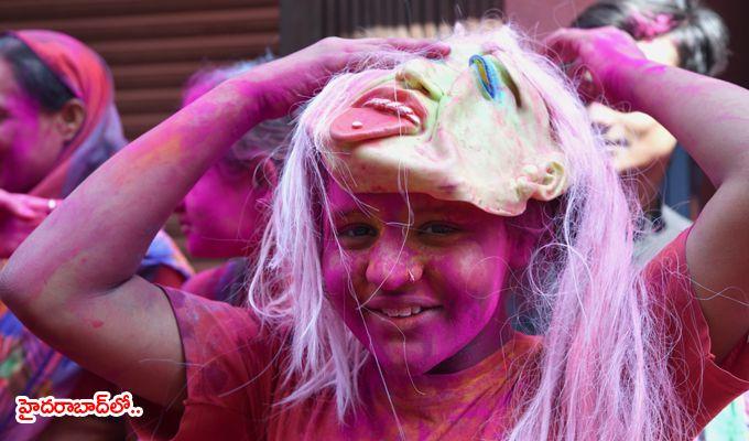 Telangana Holi 2018 Celebrations Photos