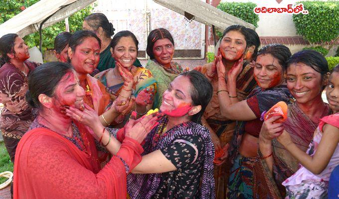 Telangana Holi 2018 Celebrations Photos