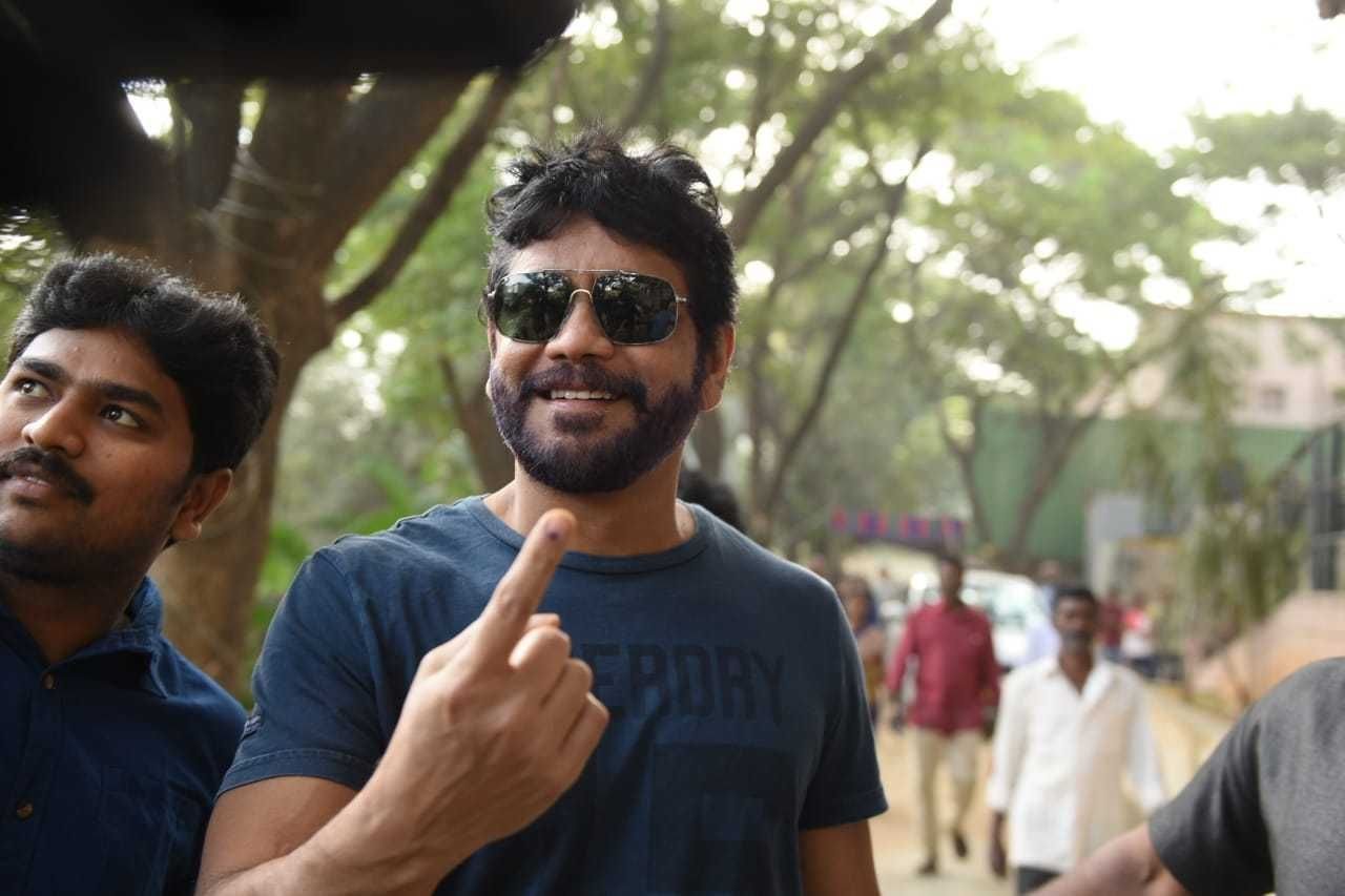 Telangana Polling Celebrities Pics