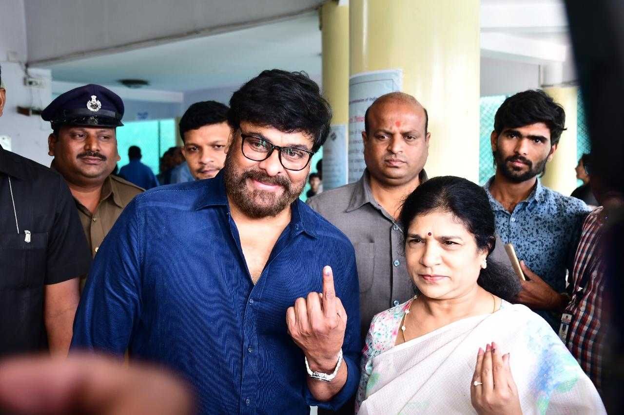 Telangana Polling Celebrities Pics