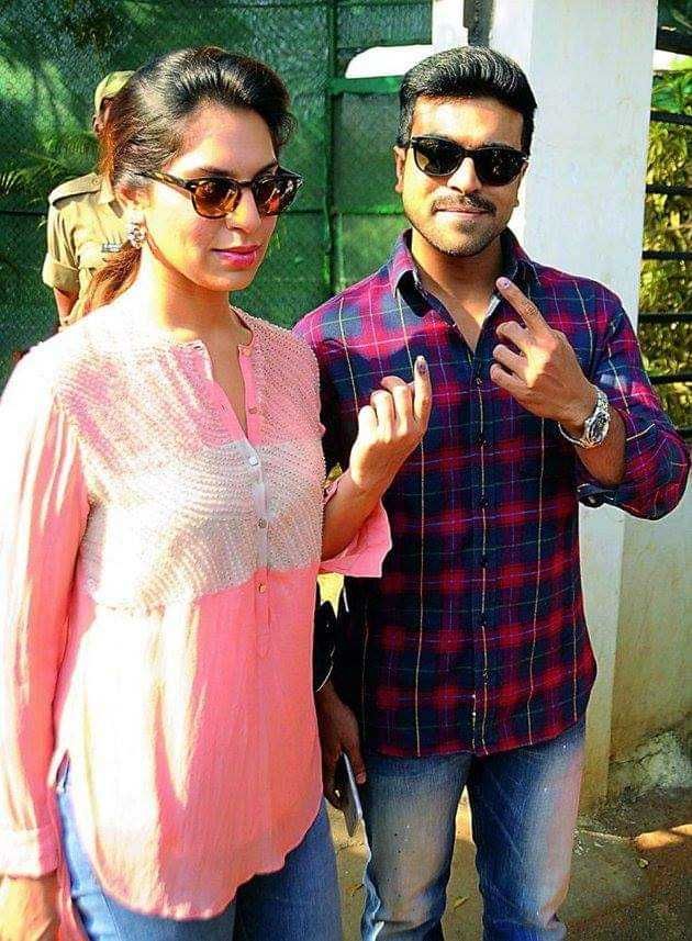 Telangana Polling Celebrities Pics