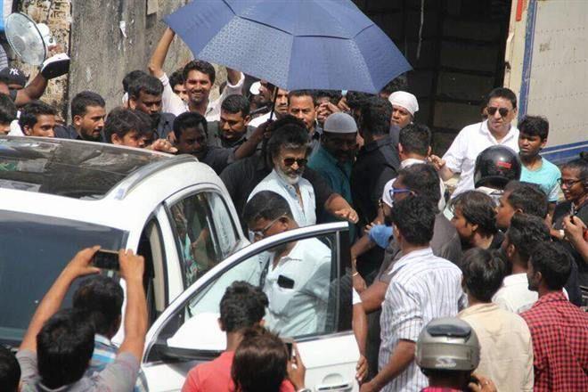 Thalaiva Superstar RajiniKanth recent clicks from Kaala Shooting Spot