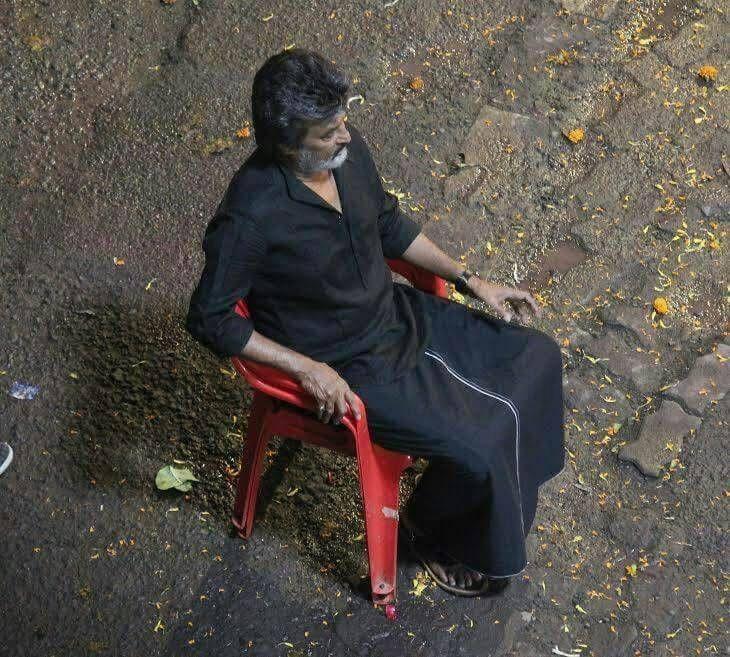 Thalaiva Superstar RajiniKanth recent clicks from Kaala Shooting Spot