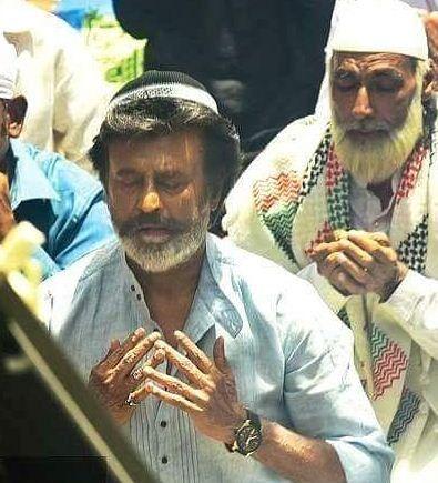 Thalaiva Superstar RajiniKanth recent clicks from Kaala Shooting Spot