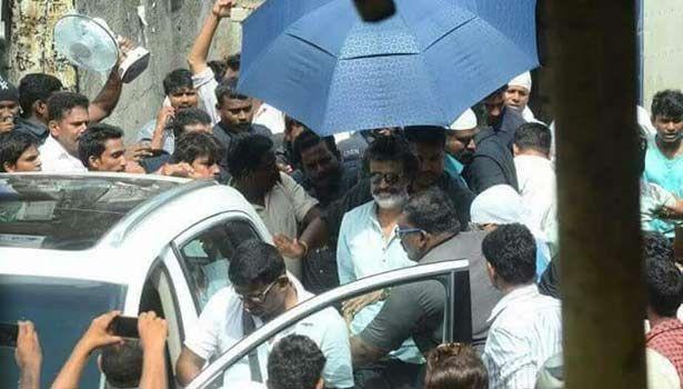 Thalaiva Superstar RajiniKanth recent clicks from Kaala Shooting Spot