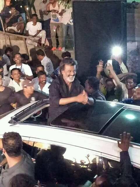 Thalaiva Superstar RajiniKanth recent clicks from Kaala Shooting Spot