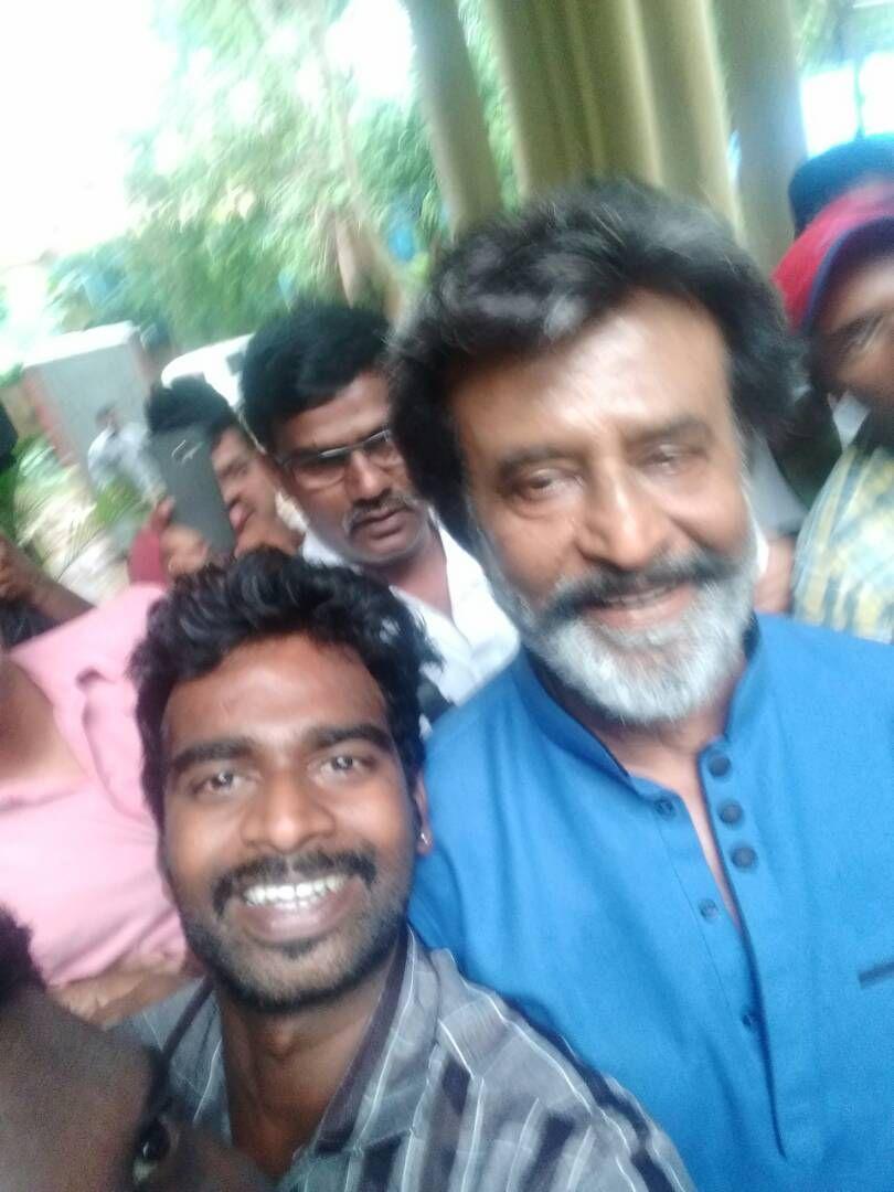 Thalaiva Superstar RajiniKanth recent clicks from Kaala Shooting Spot