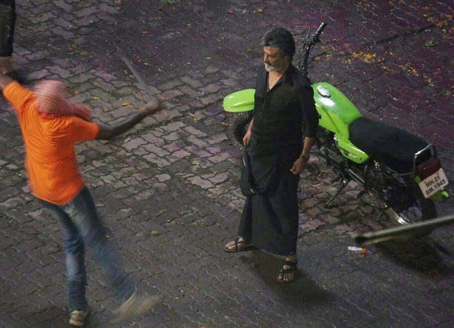 Thalaiva Superstar RajiniKanth recent clicks from Kaala Shooting Spot
