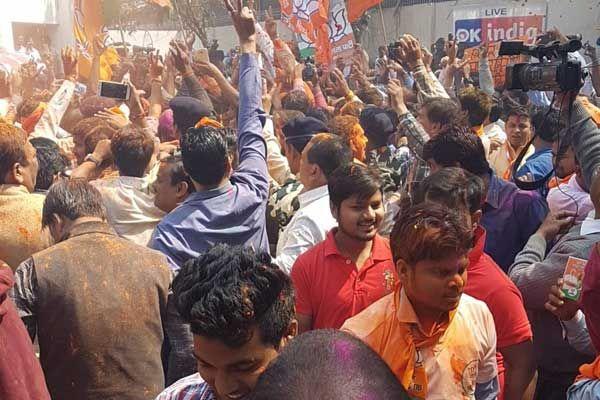 The celebration at Bharatiya Janata Party Photos