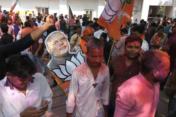 The celebration at Bharatiya Janata Party Photos