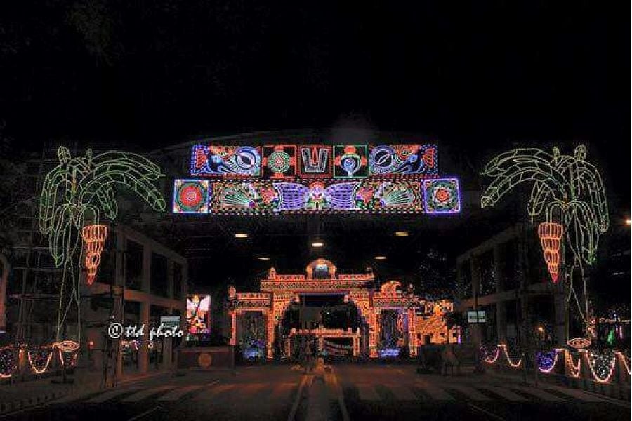 Tirumala Beautiful Light Show Photos