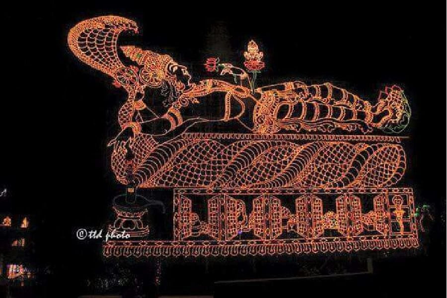 Tirumala Beautiful Light Show Photos