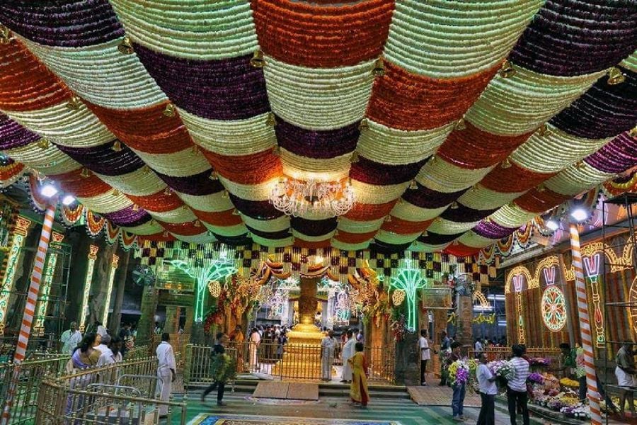 Tirumala Beautiful Light Show Photos