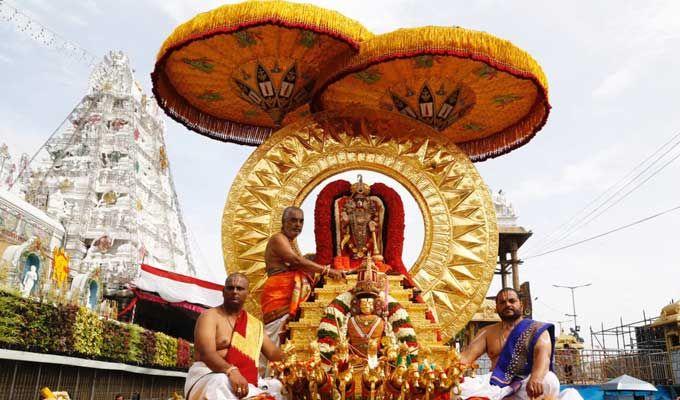 Tirumala Brahmotsavam: Lord Venkateswara Rides Surya Prabha Vahanam