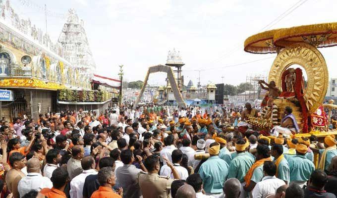 Tirumala Brahmotsavam: Lord Venkateswara Rides Surya Prabha Vahanam