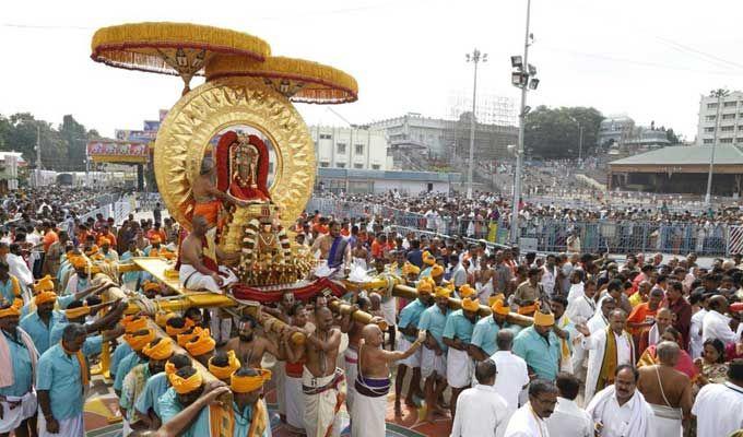 Tirumala Brahmotsavam: Lord Venkateswara Rides Surya Prabha Vahanam