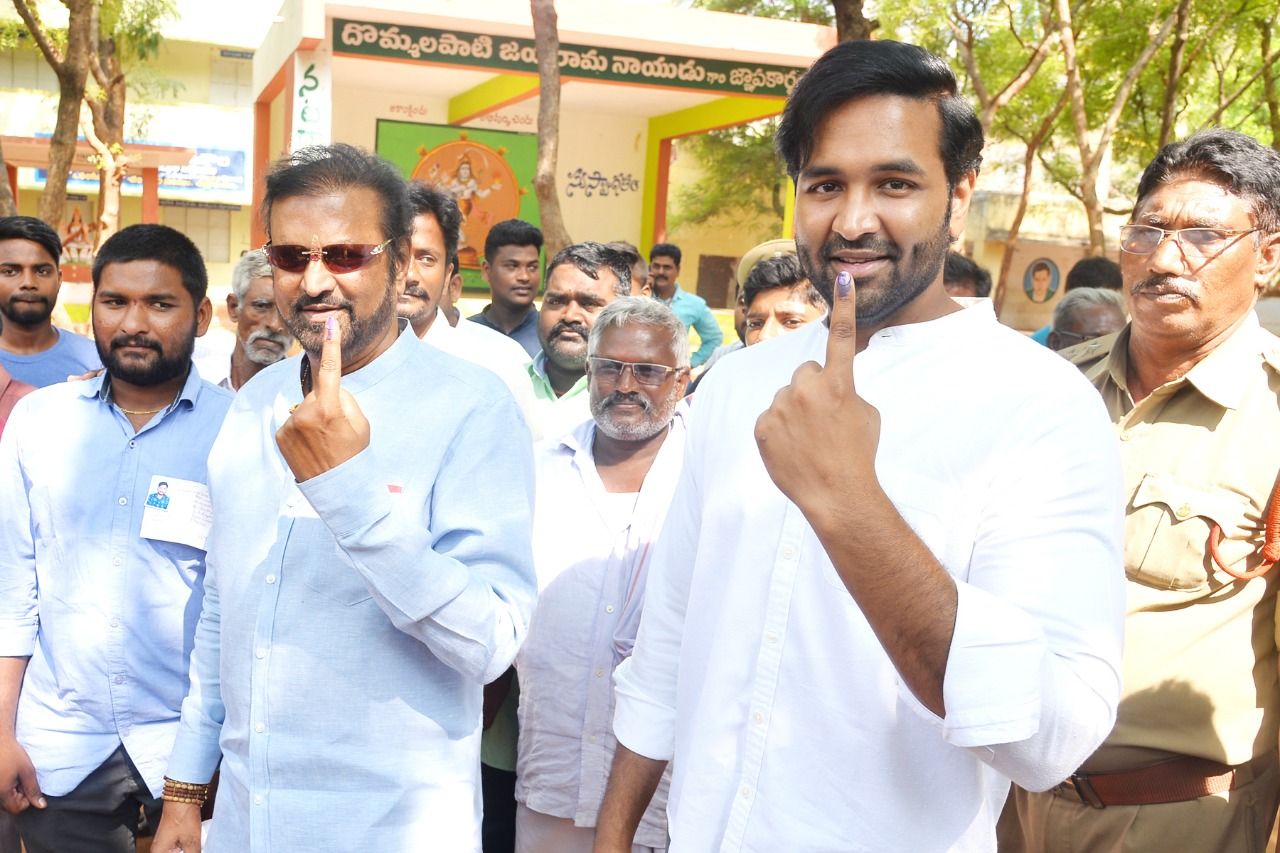 Tollywood Celebrities Vote Casting Photos 