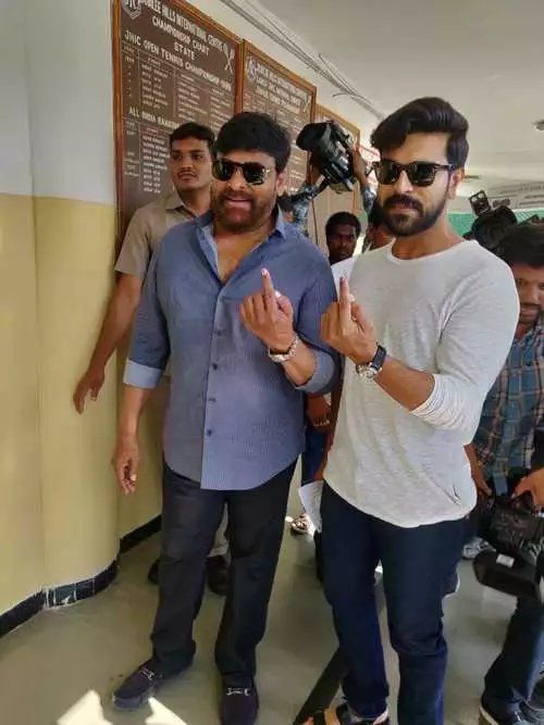 Tollywood Celebrities Vote Casting Photos 