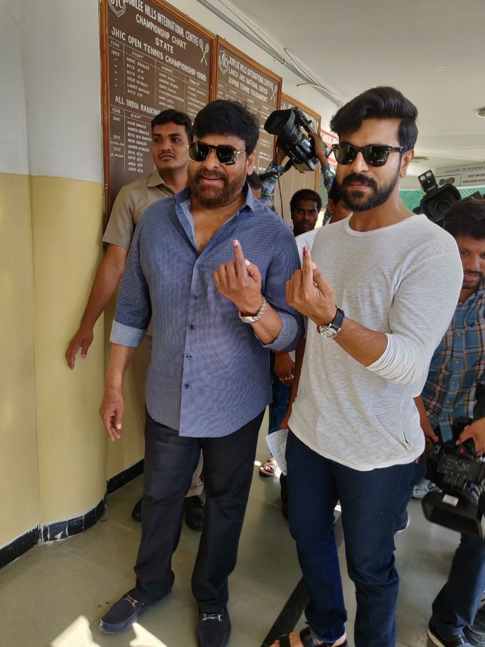 Tollywood Celebrities Vote Casting Photos 