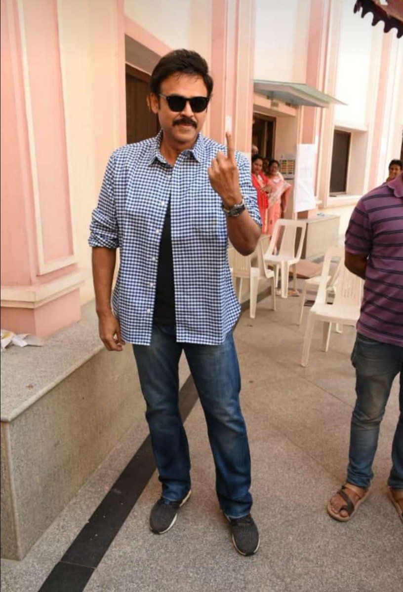 Tollywood Celebrities Vote Casting Photos 