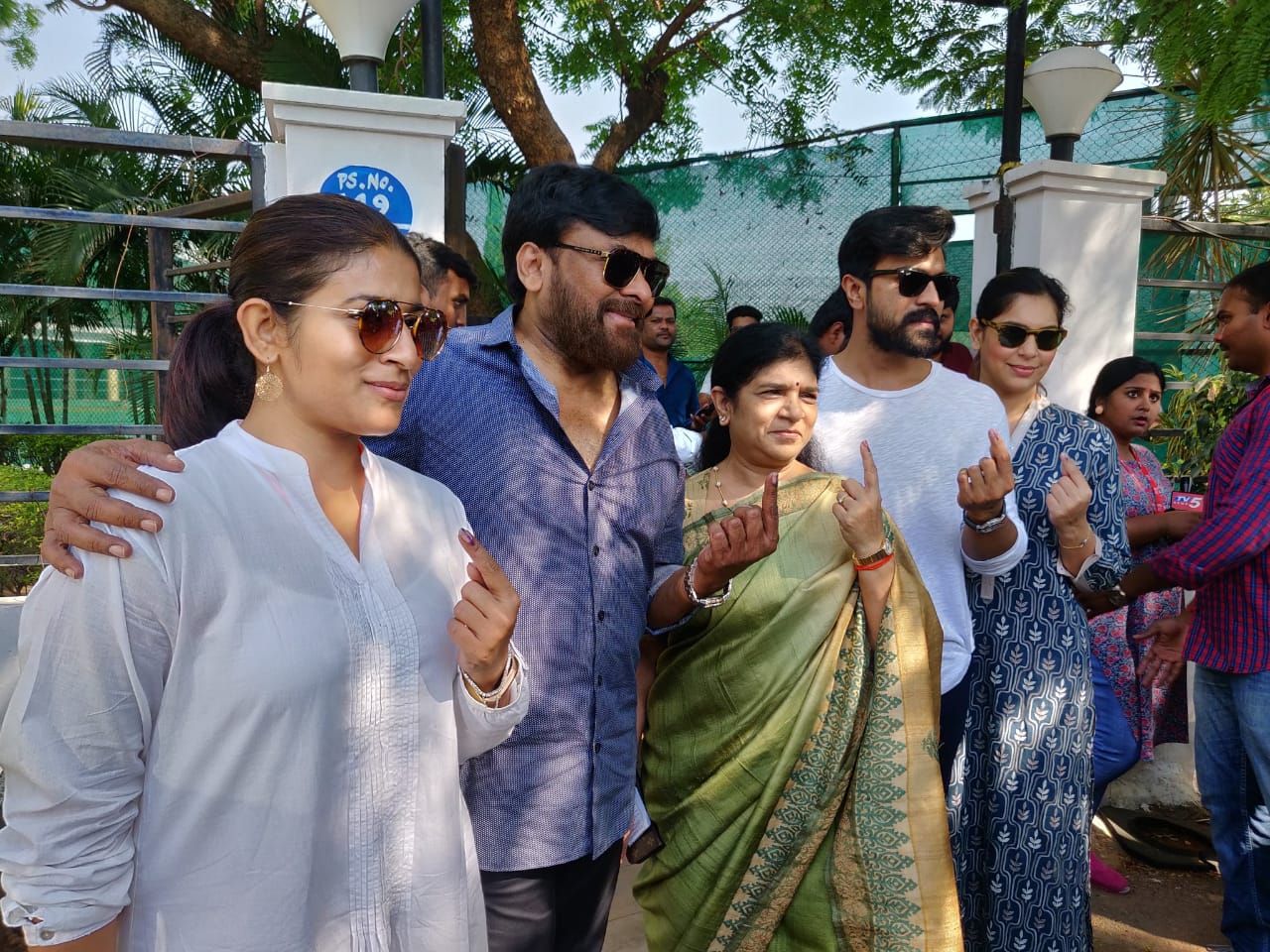 Tollywood Celebrities Vote Casting Photos 