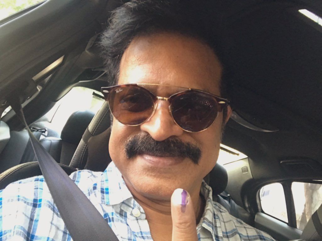 Tollywood Celebrities Vote Casting Photos 