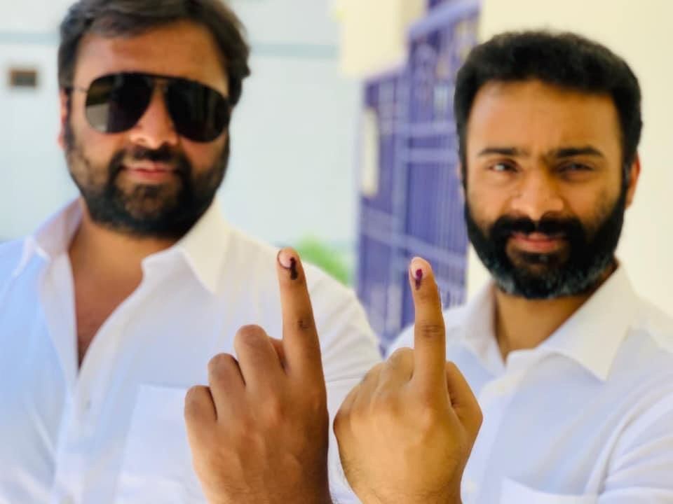 Tollywood Celebrities Vote Casting Photos 