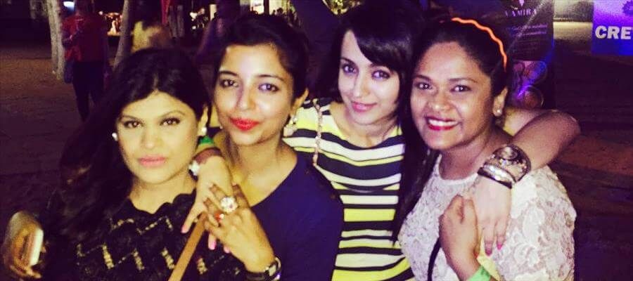 Trisha Caught Night Party Photos